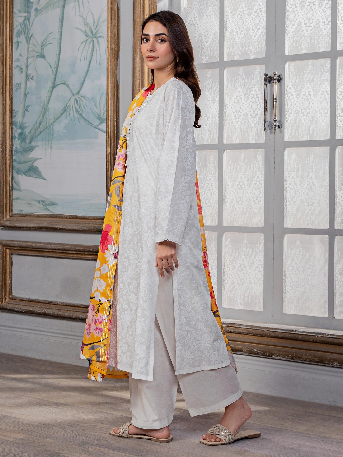 2 Piece Lawn Suit-Paste Print (Unstitched)