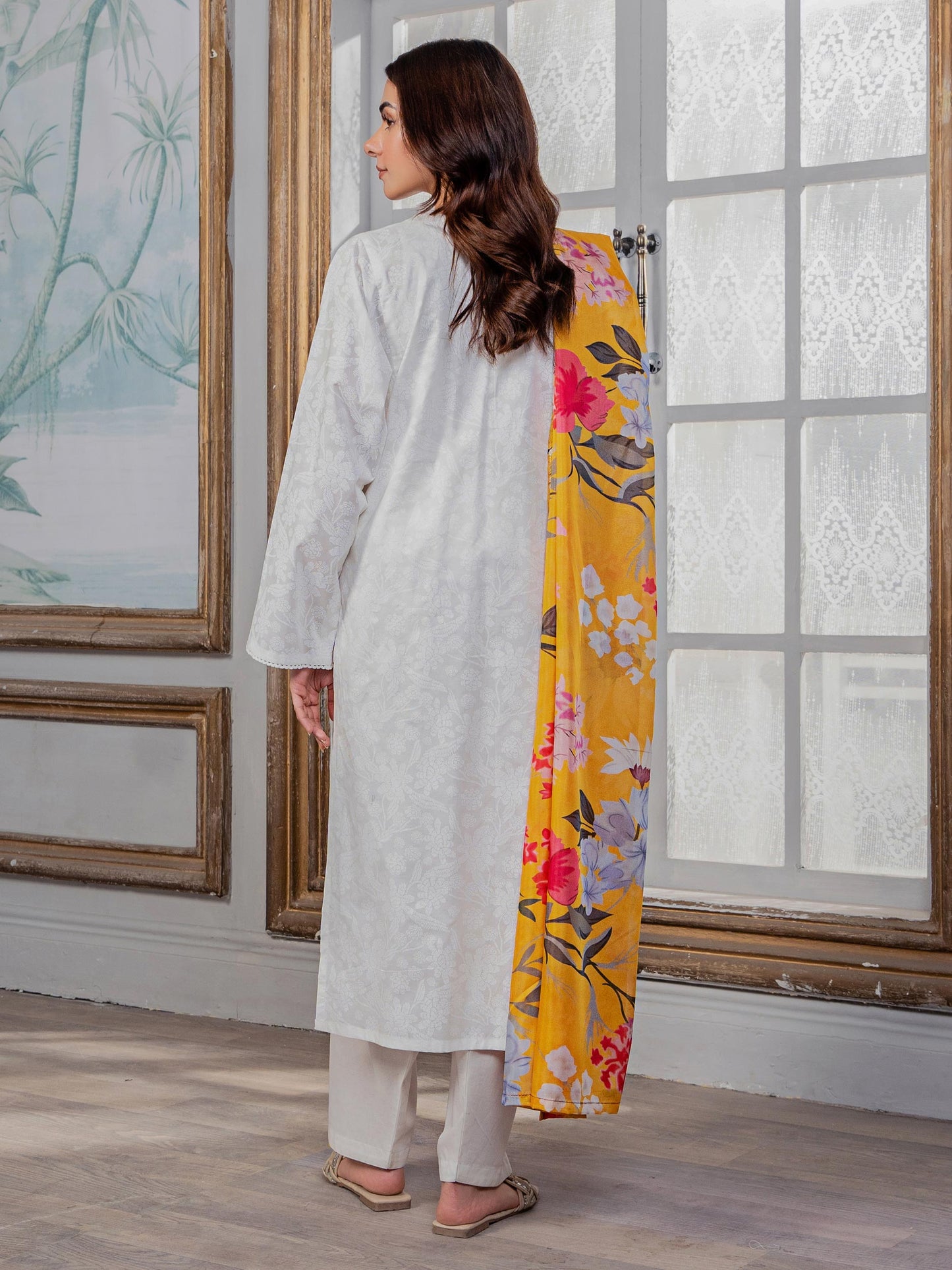 2 Piece Lawn Suit-Paste Print (Unstitched)