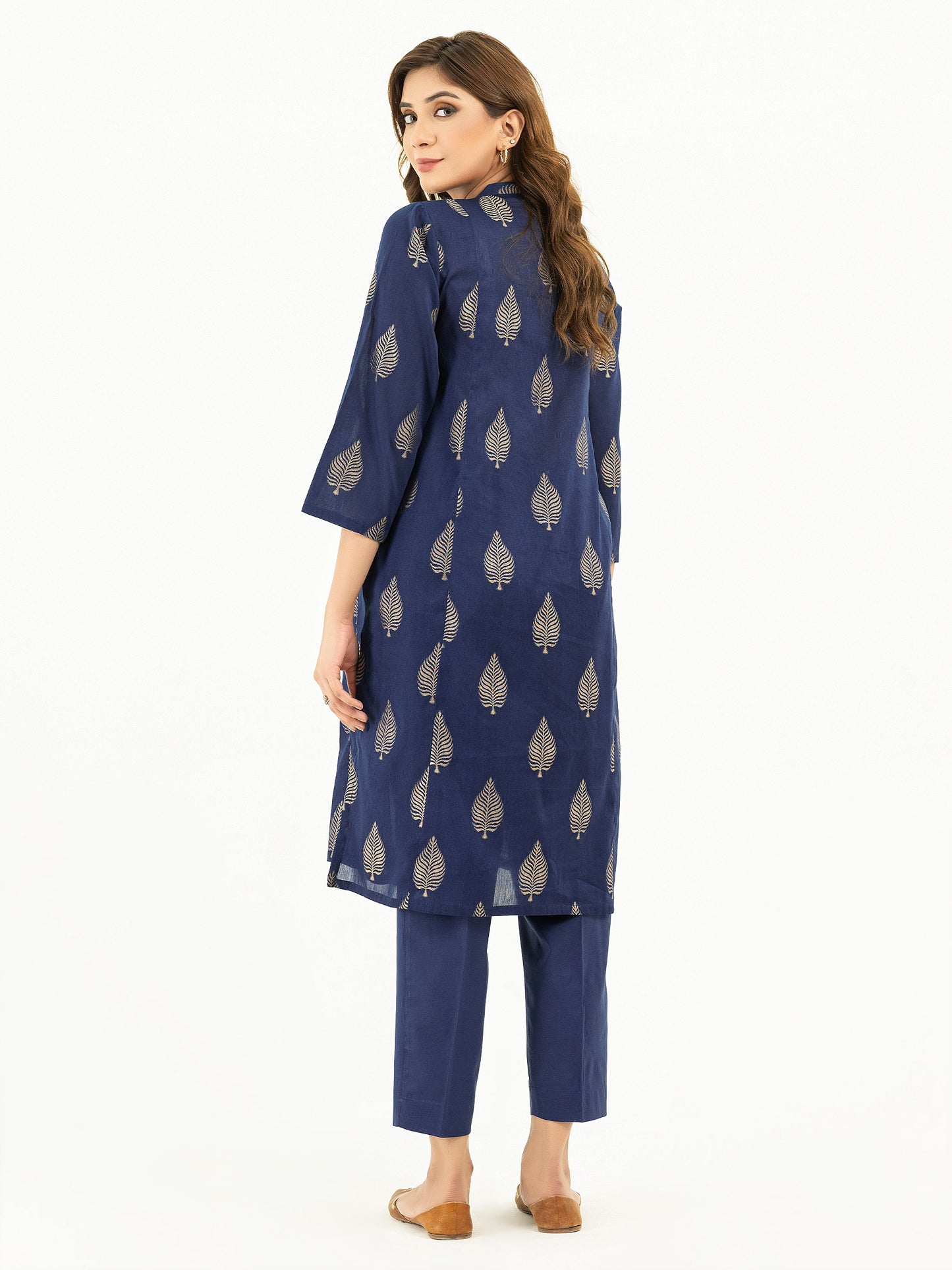 2 Piece Jacquard Suit-Embroidered  (Pret)