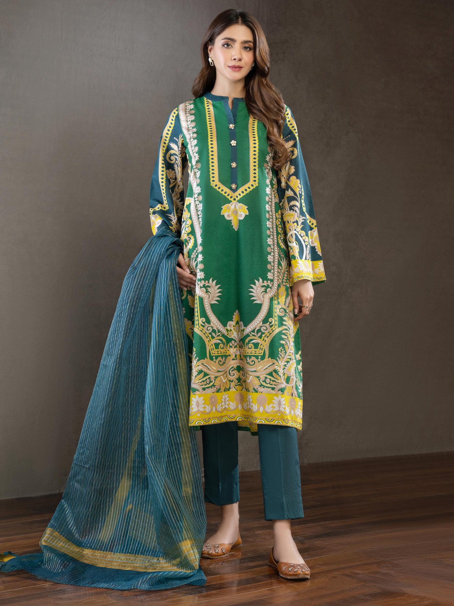 3 Piece Lawn Suit-Printed (Unstitched)