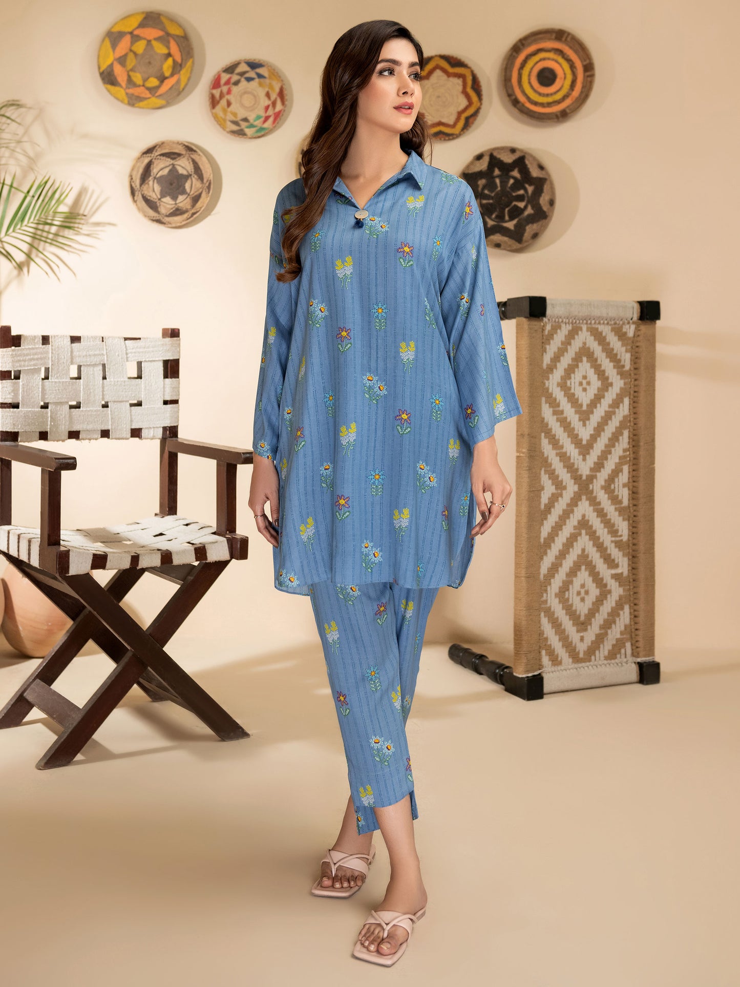 Viscose Lawn Shirt-Printed (Unstitched)