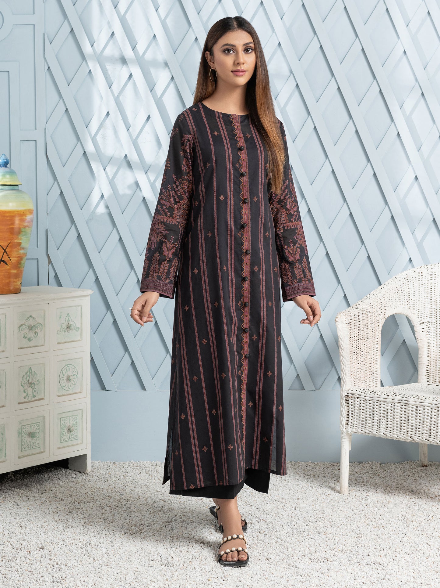 2 Piece Lawn Suit-Paste Print (Unstitched)