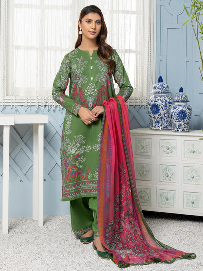 3 Piece Lawn Suit-Printed (Unstitched)