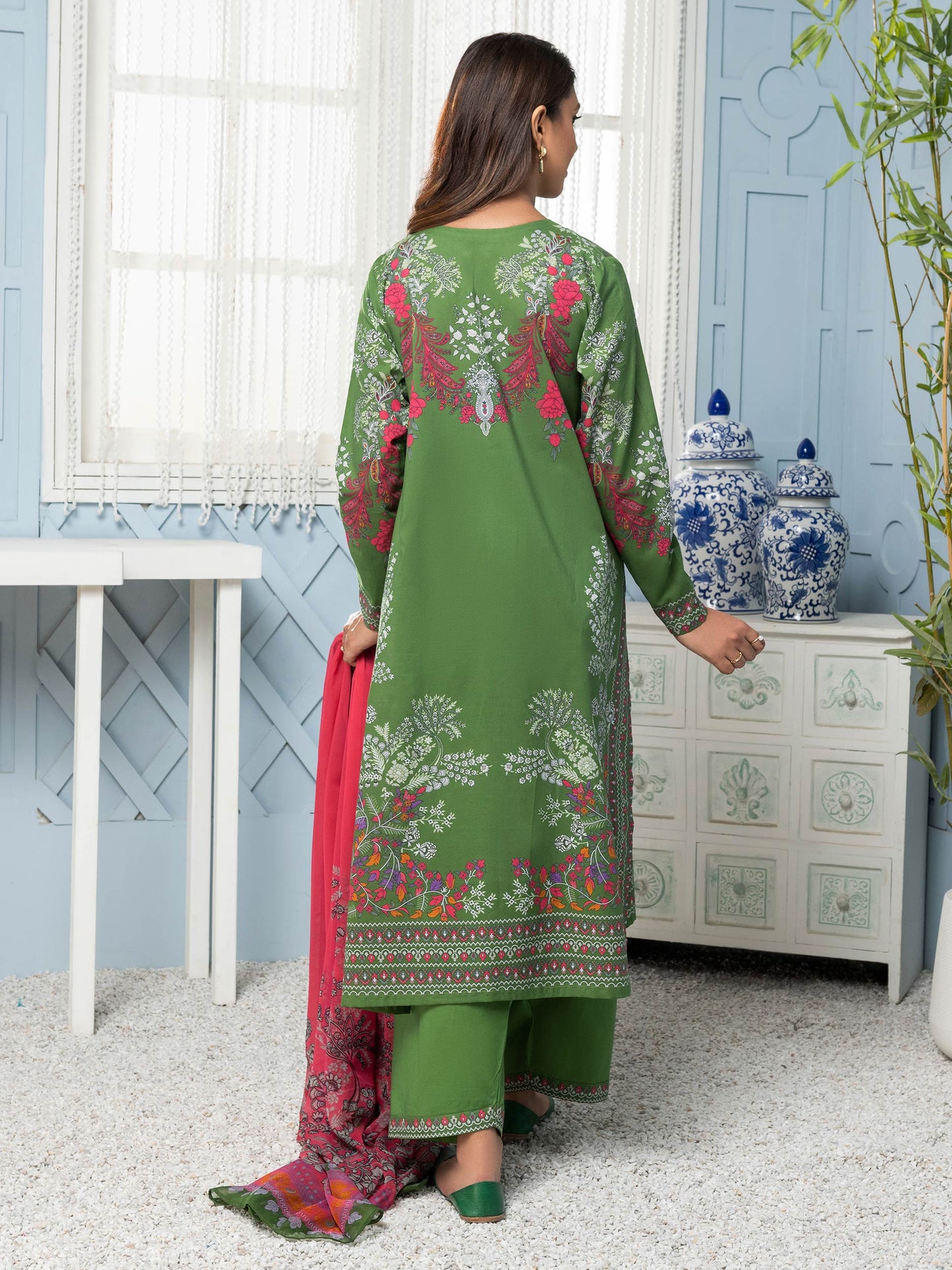 3 Piece Lawn Suit-Printed (Unstitched)