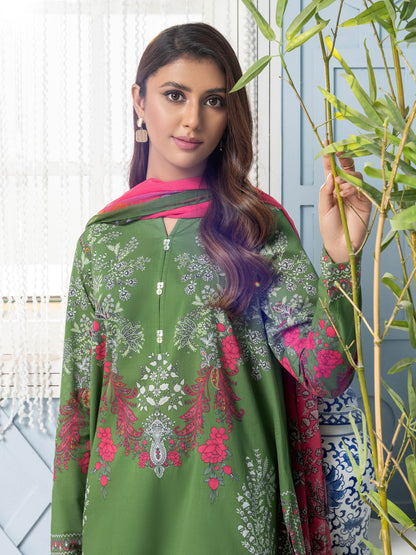 3 Piece Lawn Suit-Printed (Unstitched)