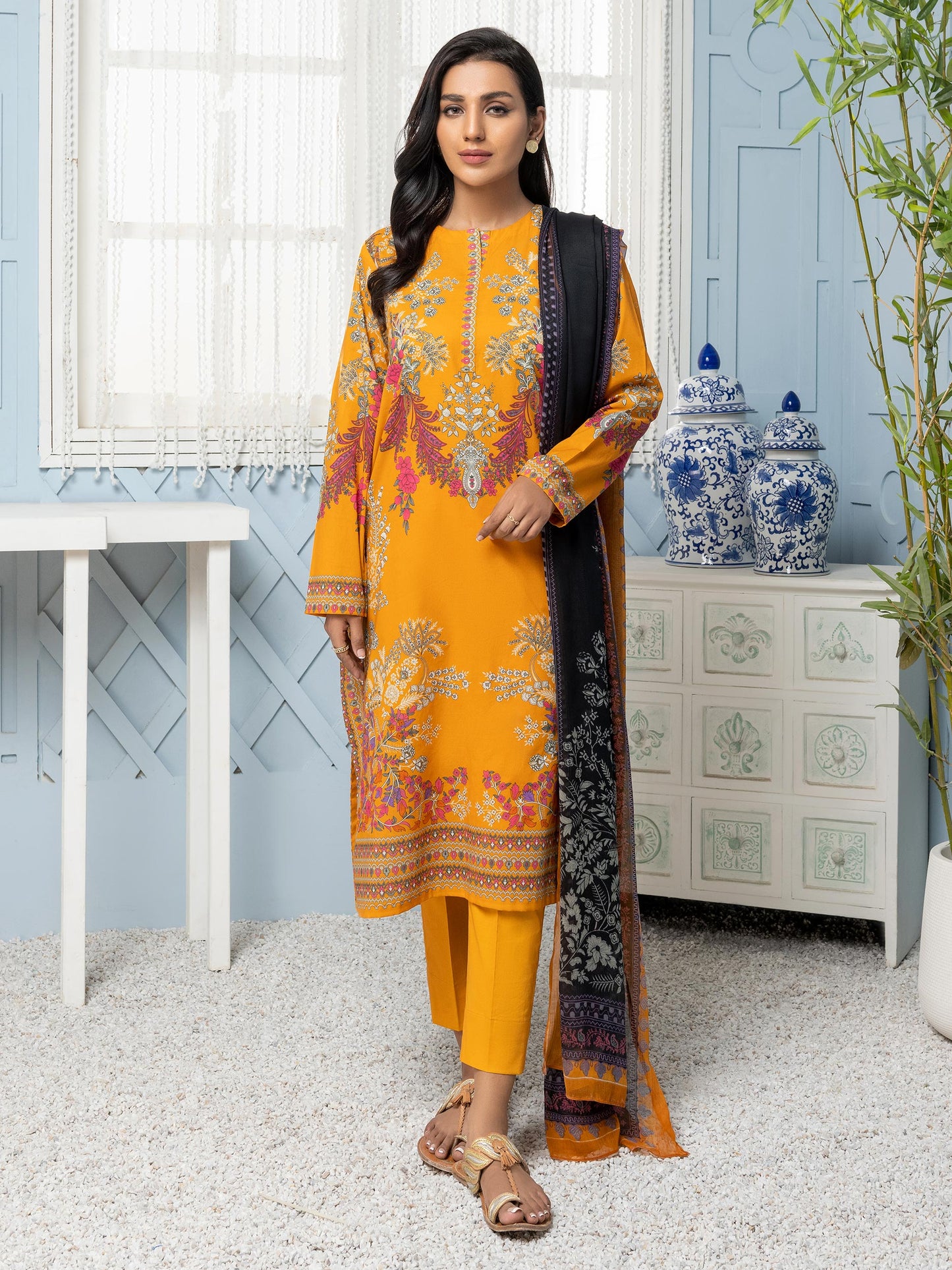 3 Piece Lawn Suit-Printed (Unstitched)