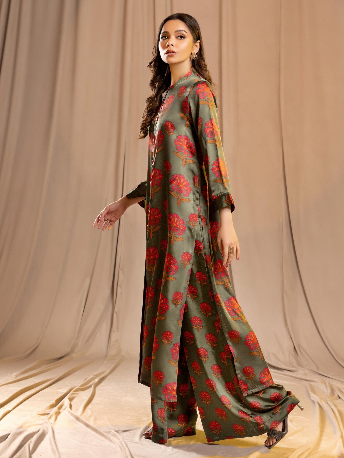 2 Piece Silk Suit-Printed (Unstitched)