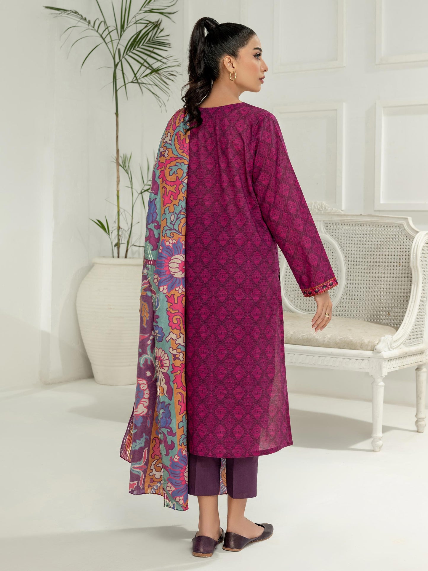 3 Piece Lawn Suit-Printed (Unstitched)