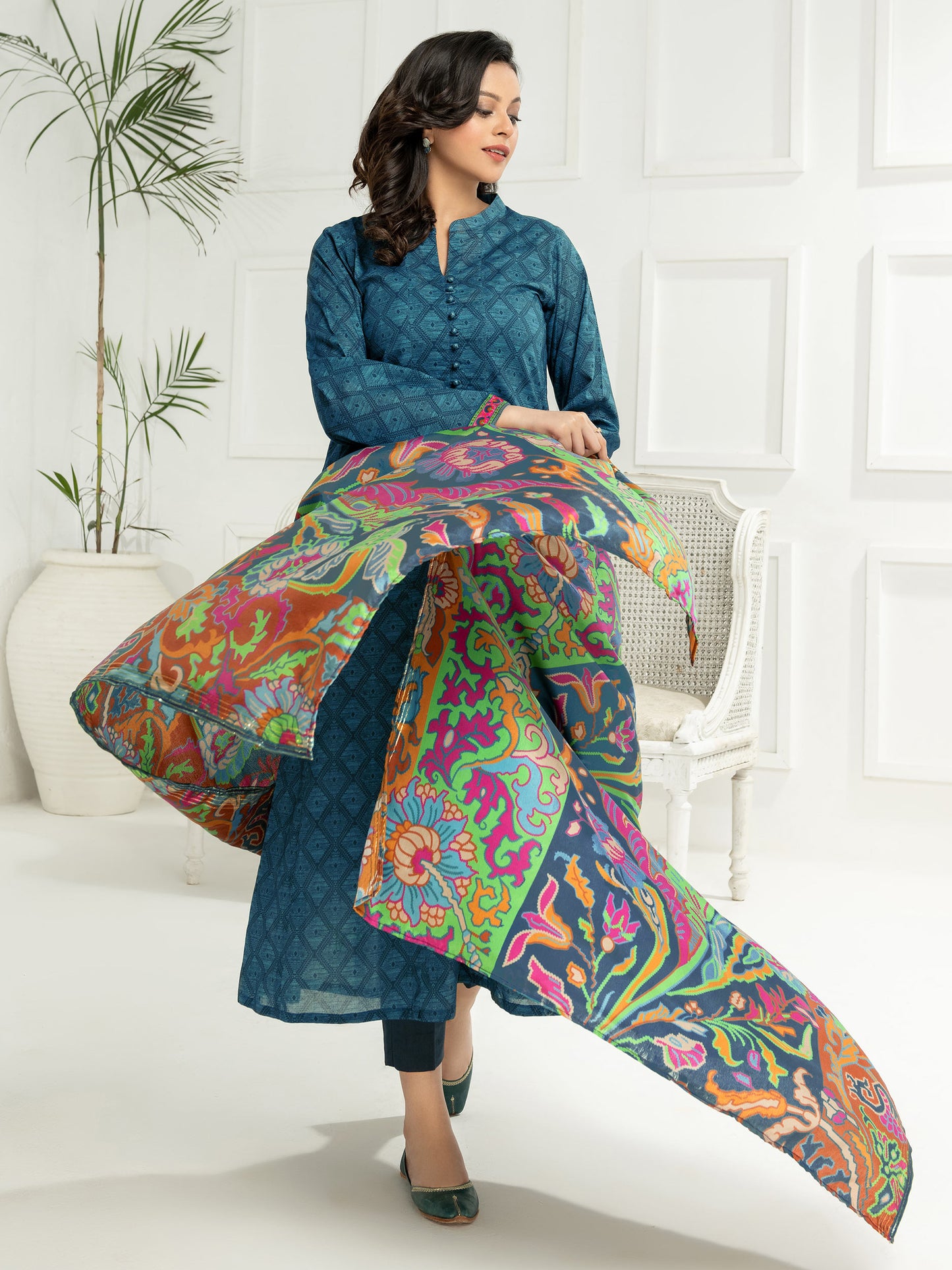 3 Piece Lawn Suit-Printed (Unstitched)