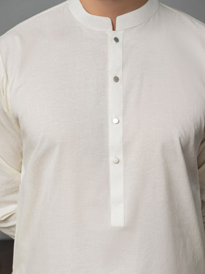 Self Jacquard Kurta