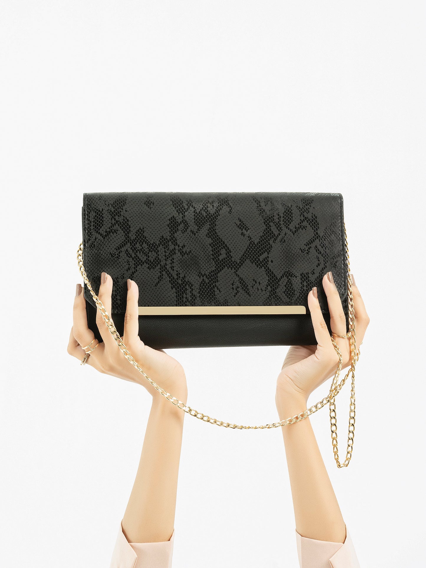 Classic Printed Clutch