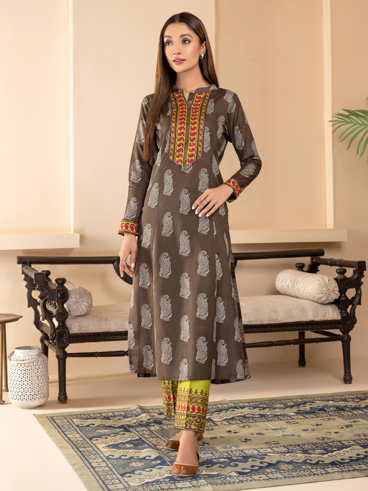 2 Piece Lawn Suit-Printed (Unstitched)