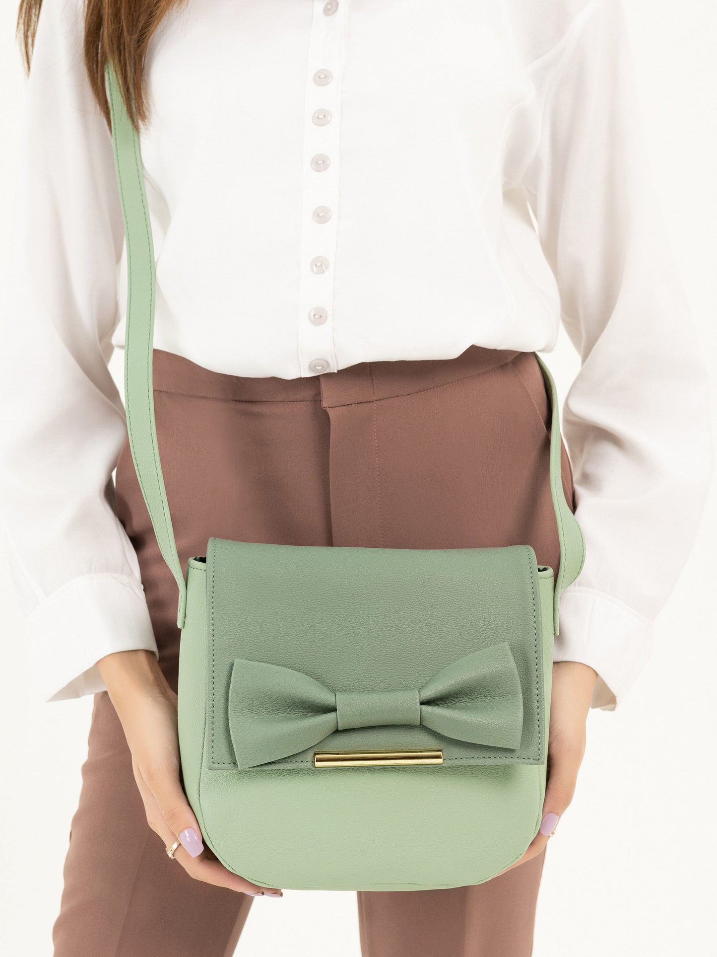 Bow-Tie Cross Body Handbag