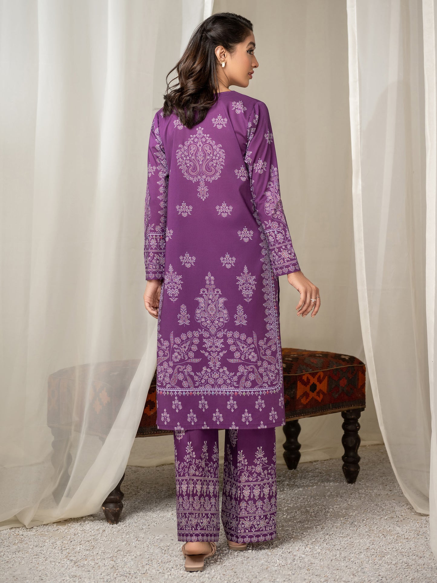 2 Piece Cambric Suit-Printed (Unstitched)