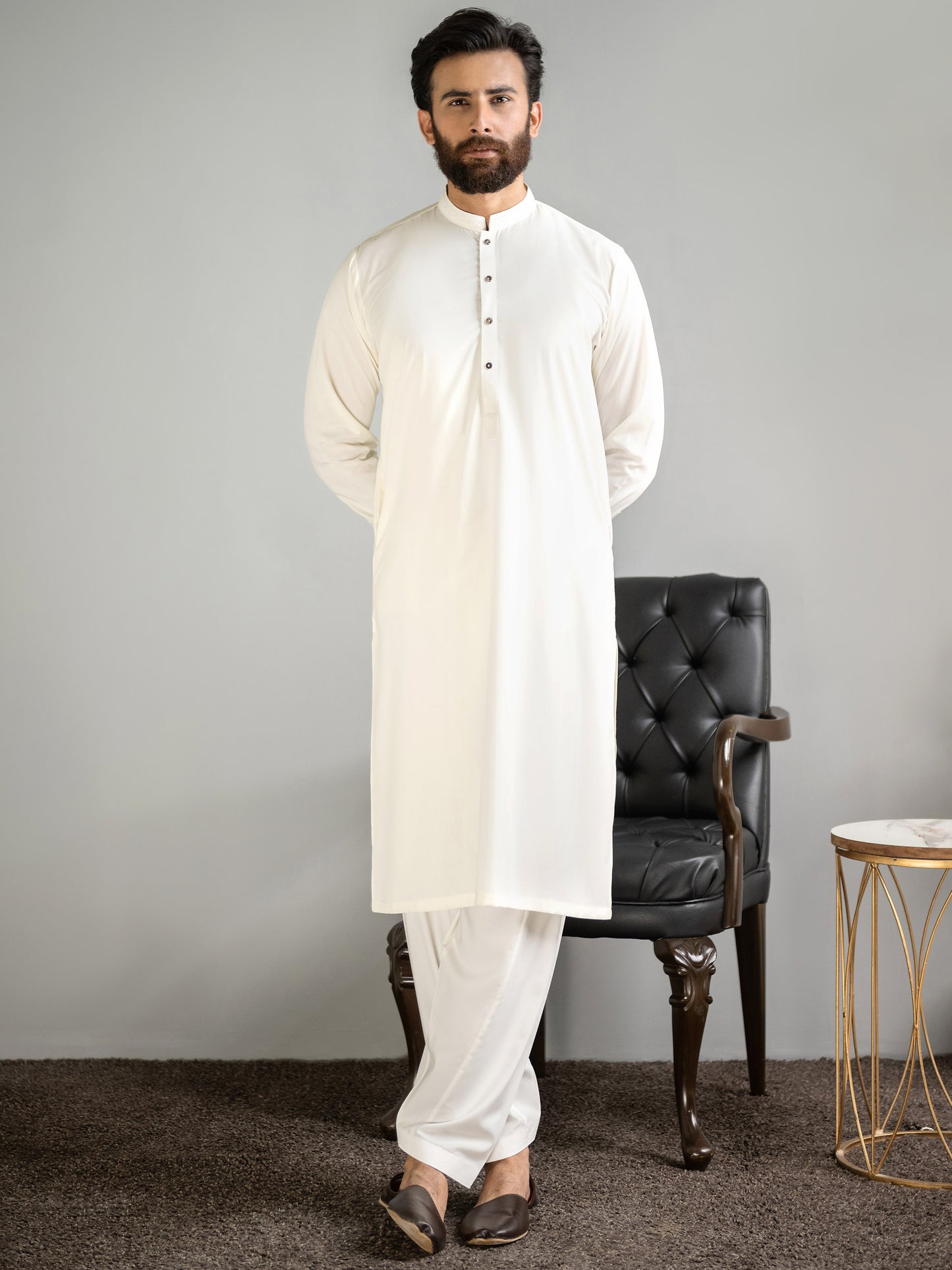 Wash and Wear Suit-Embroidered