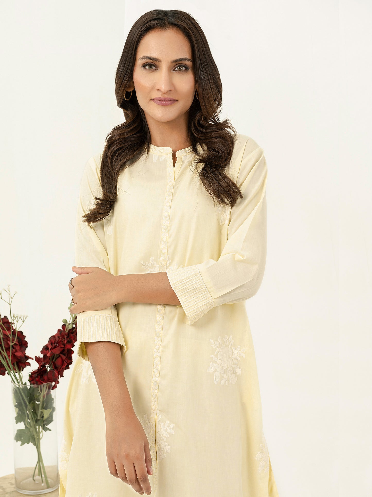 2 Piece Viscose Suit-Embroidered (Pret)