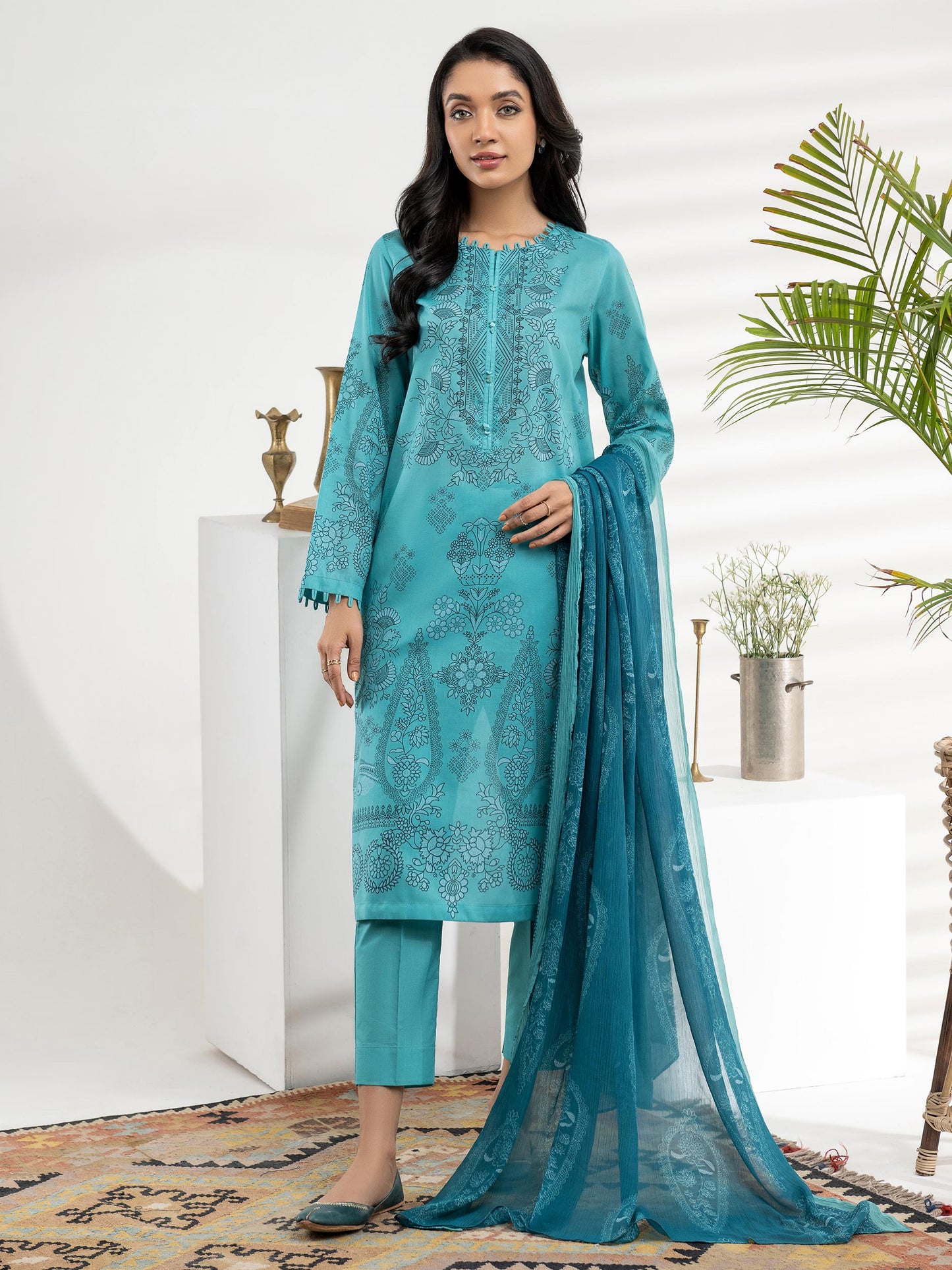 3 Piece Lawn Suit-Printed (Unstitched)