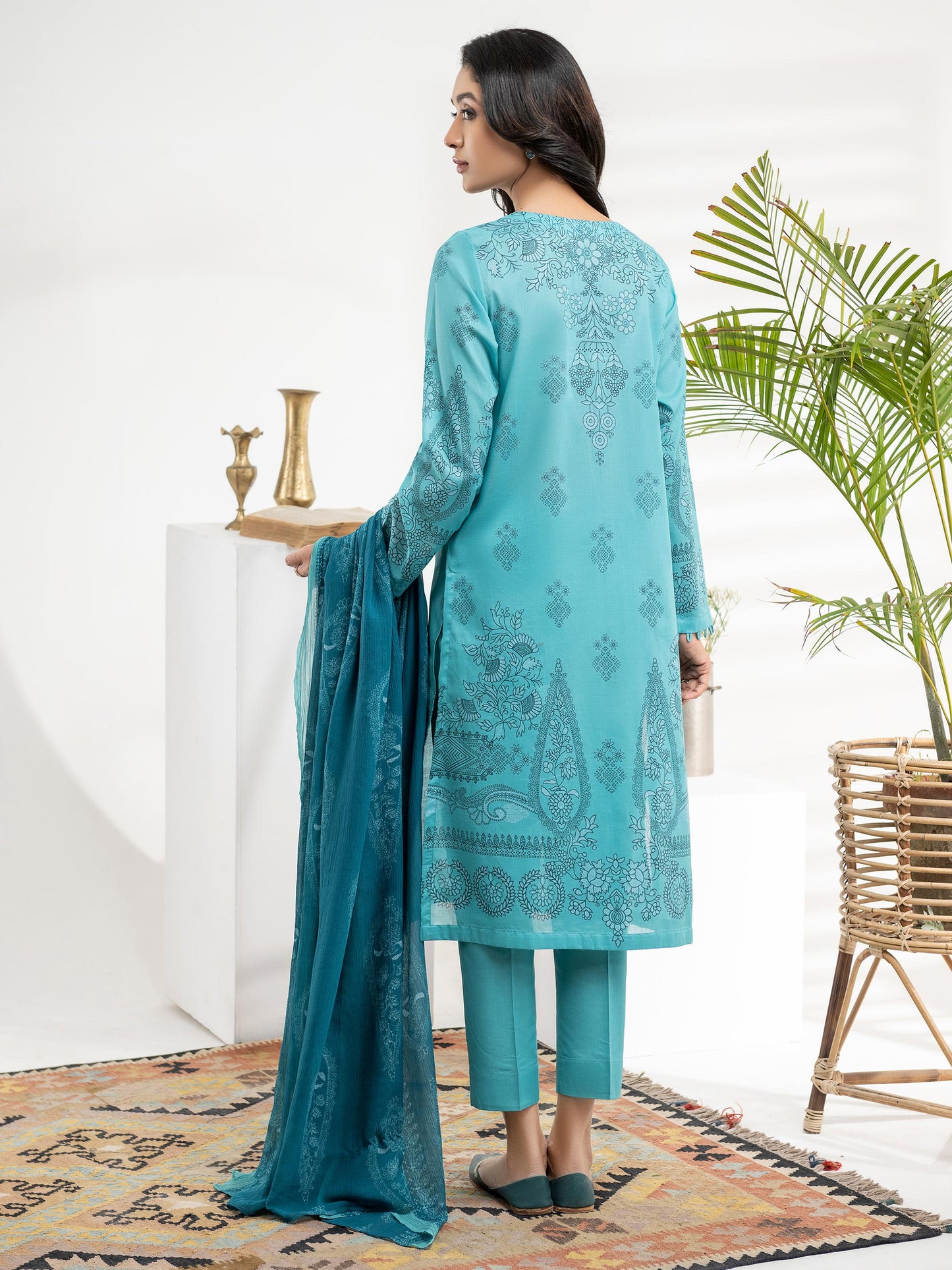 3 Piece Lawn Suit-Printed (Unstitched)