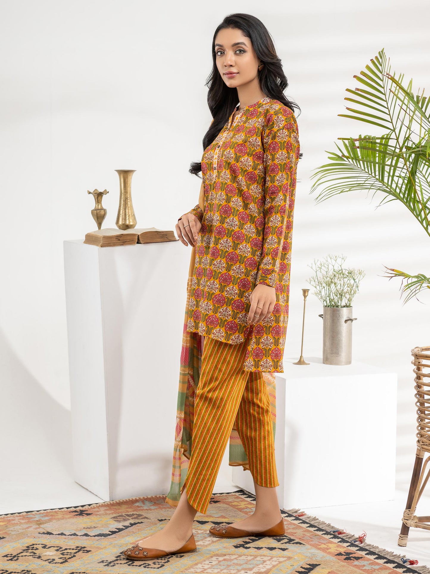 3 Piece Lawn Suit-Printed (Unstitched)