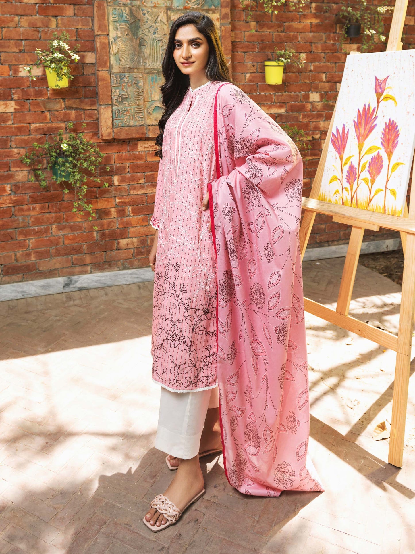 2 Piece Lawn Suit-Embroidered (Unstitched)