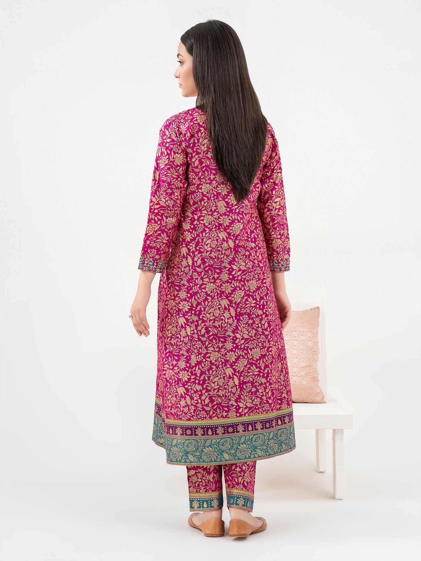 2 Piece Lawn Suit-Embroidered