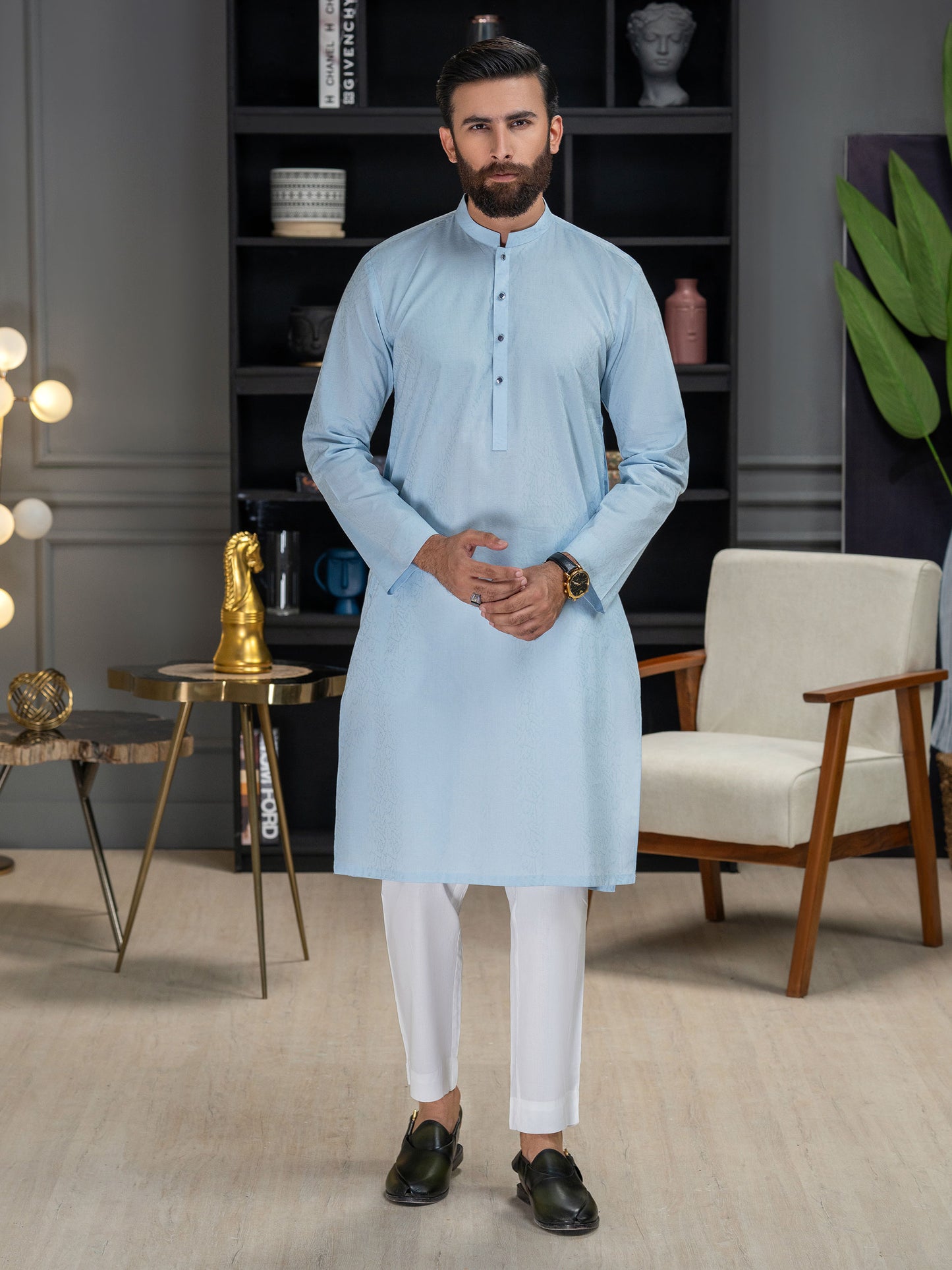 Jacquard Kurta