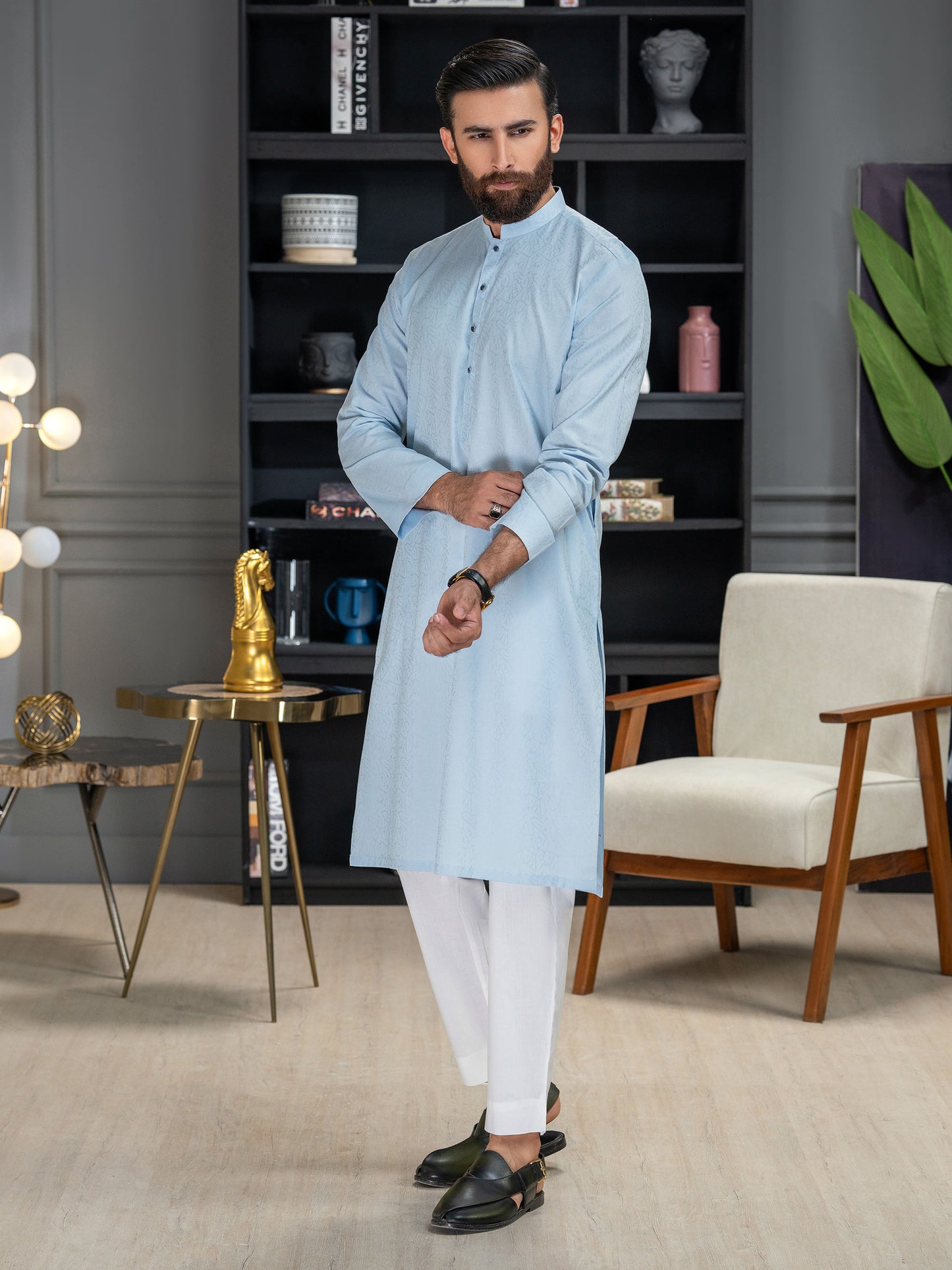 Jacquard Kurta