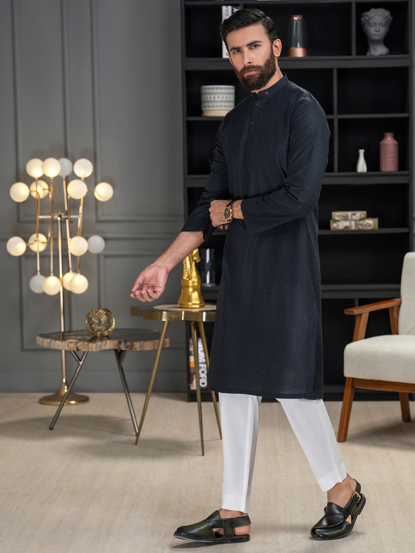 Jacquard Kurta