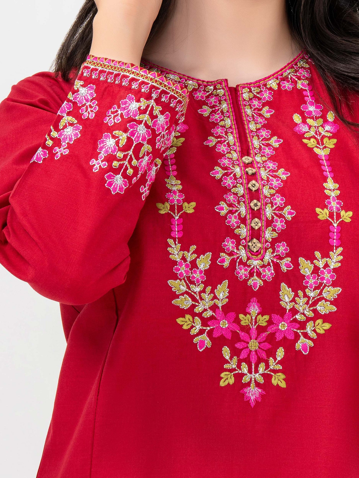 2 Piece Lawn Suit-Embroidered