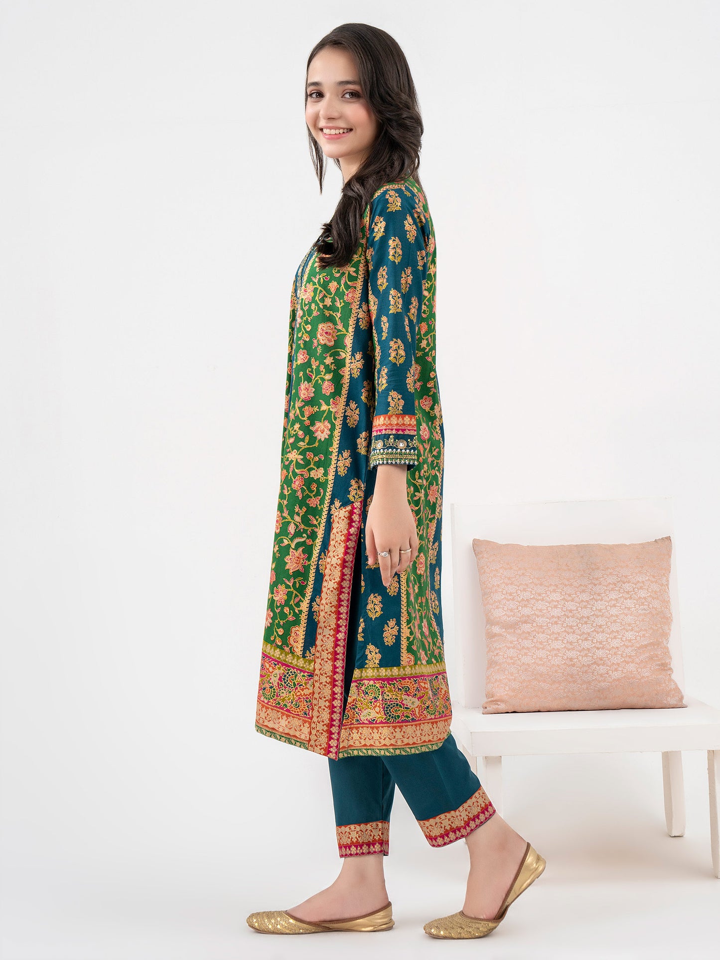 2 Piece Lawn Suit-Embroidered