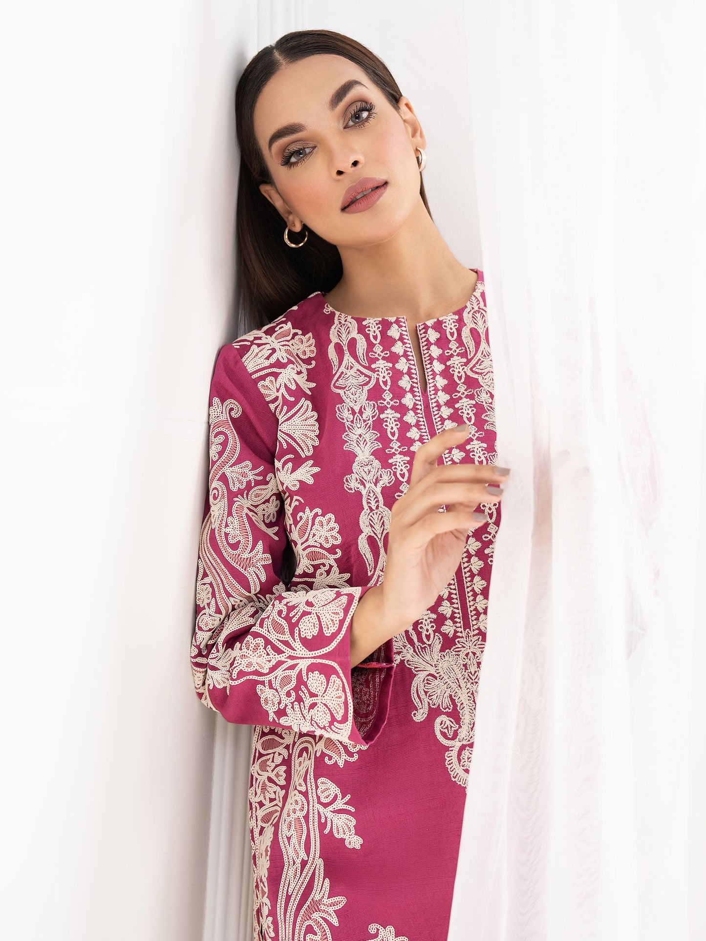 Khaddar Shirt-Embroidered(Unstitched)