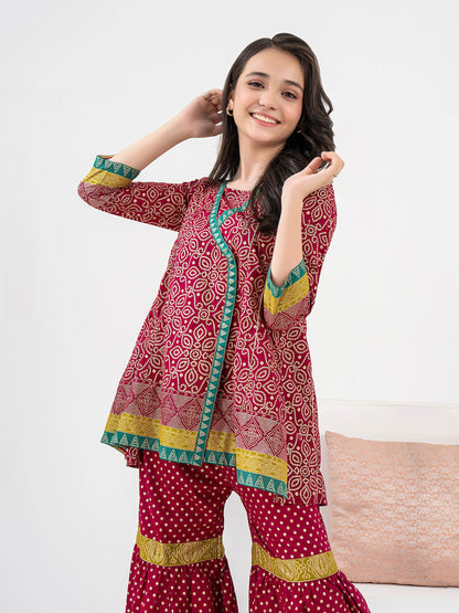 2 Piece Lawn Suit-Paste Print