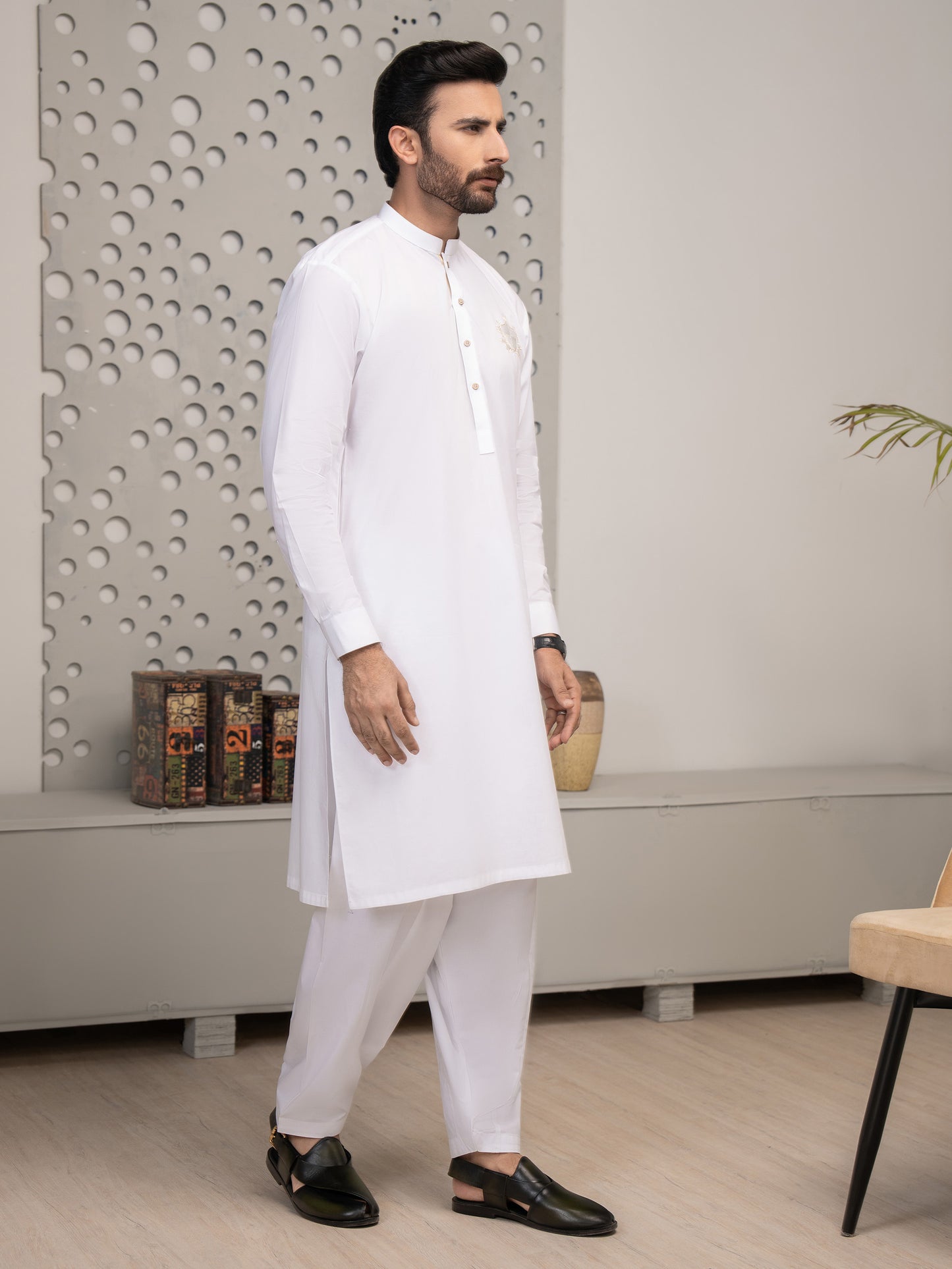 Cotton Suit-Embroidered