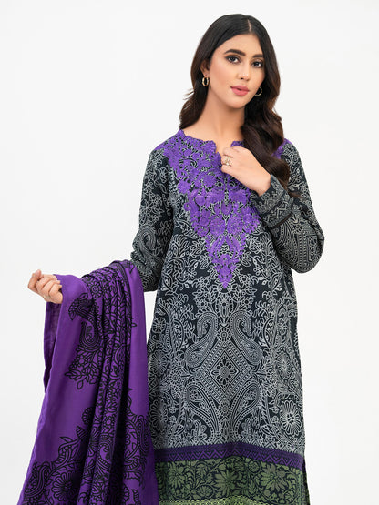 2 Piece Khaddar Suit-Embroidered (Pret)