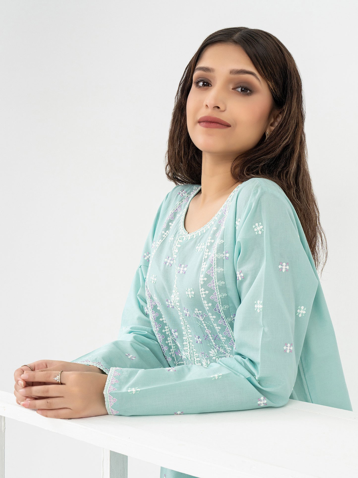 Lawn Shirt-Embroidered (Pret)