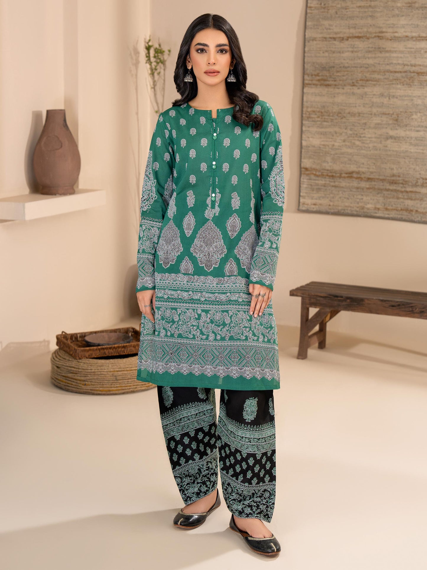 2 Piece Lawn Suit-Printed (Unstitched)