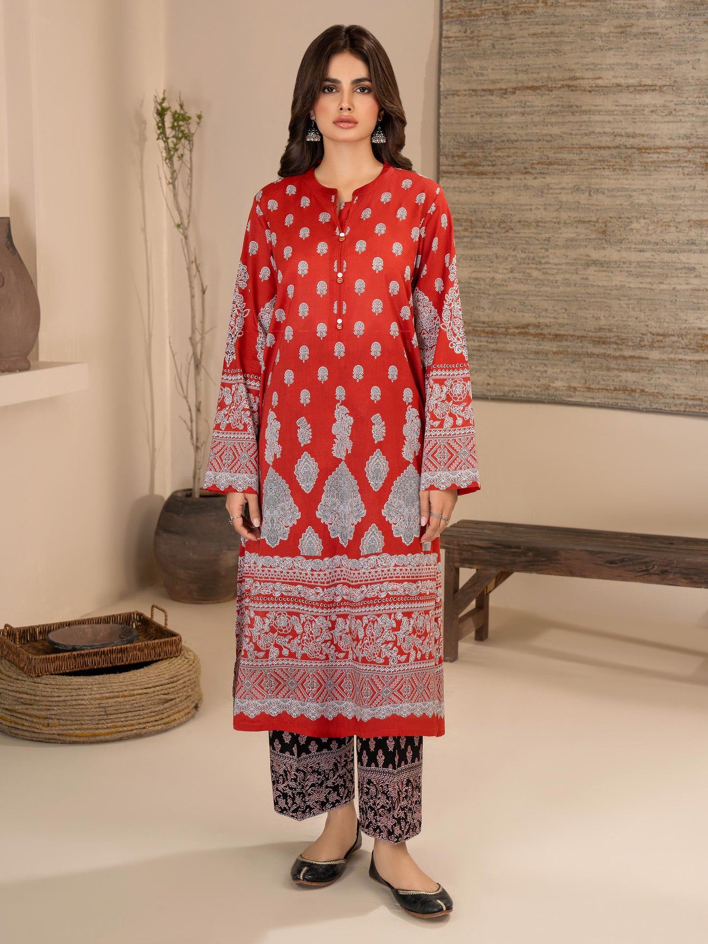 2 Piece Lawn Suit-Printed (Unstitched)