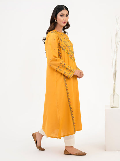 Khaddar Shirt-Embroidered(Pret)