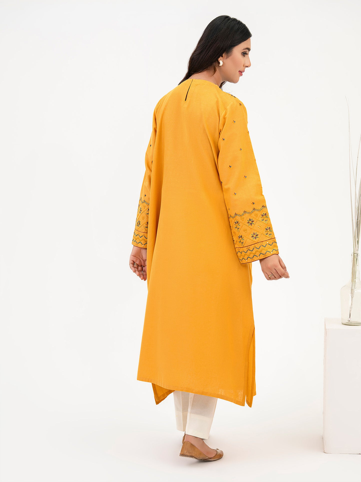 Khaddar Shirt-Embroidered(Pret)