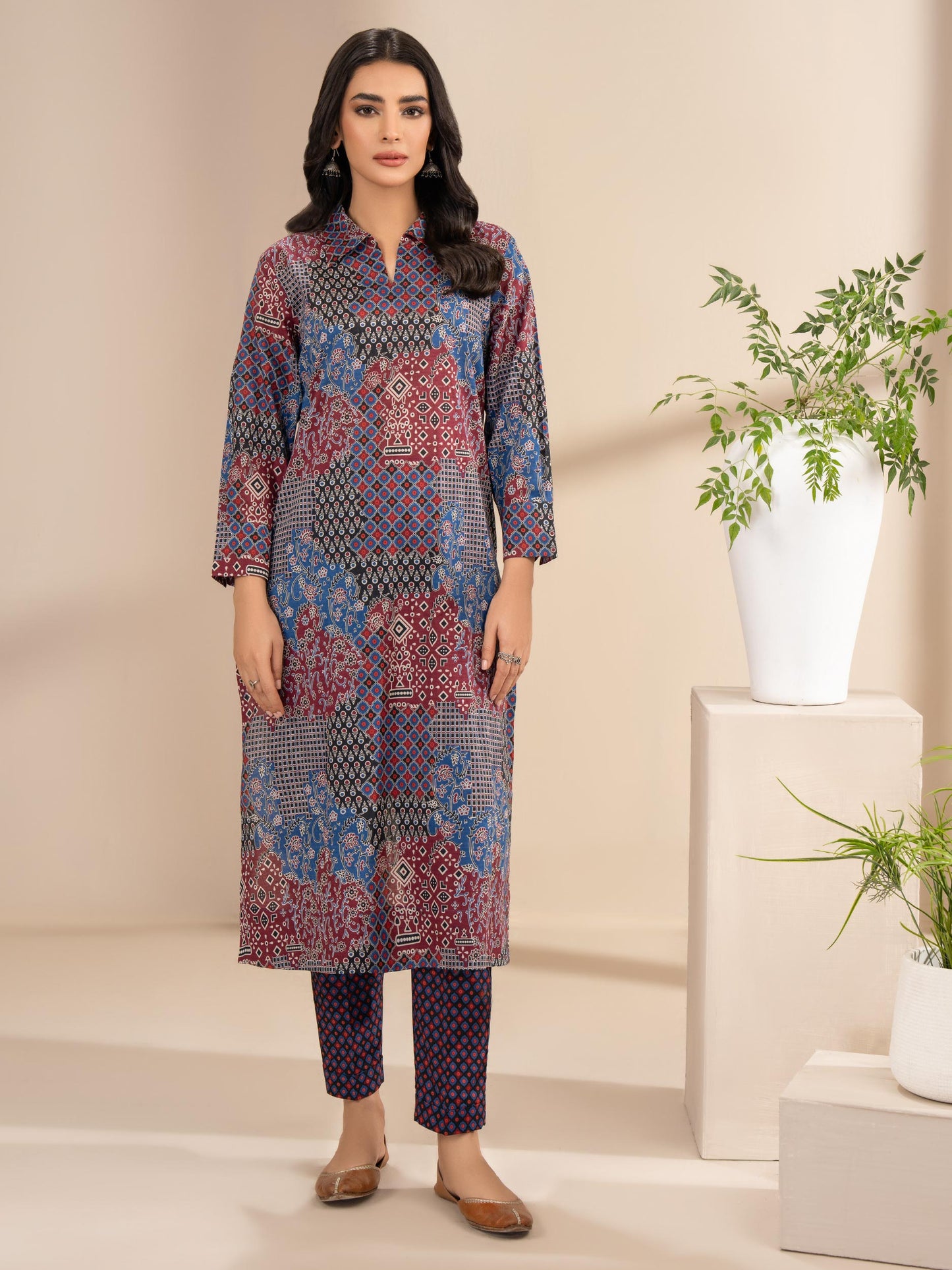 2 Piece Lawn Suit-Printed (Unstitched)