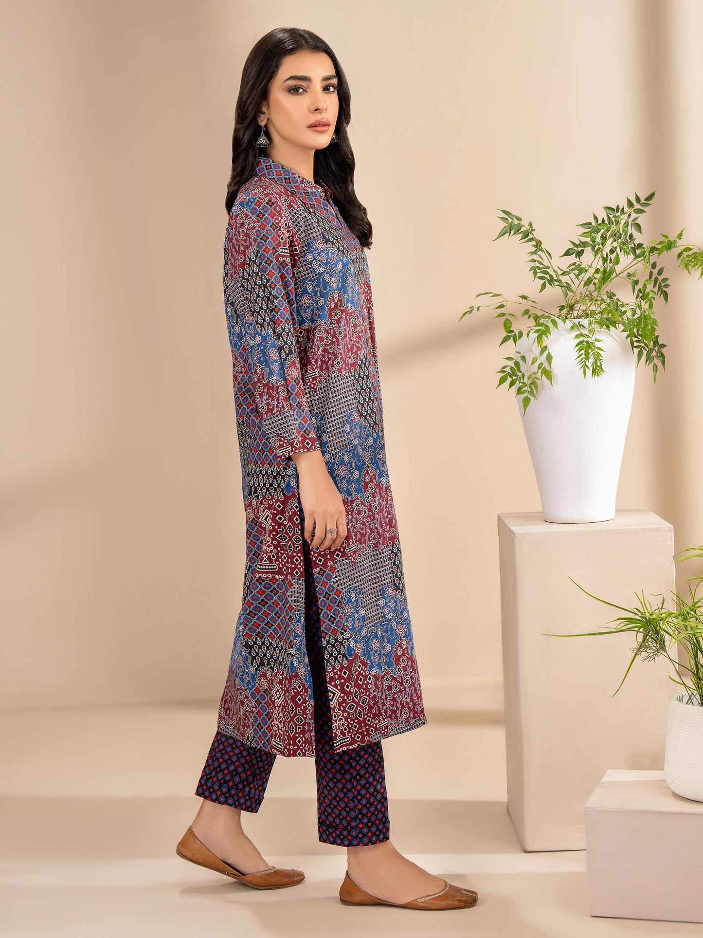 2 Piece Lawn Suit-Printed (Unstitched)