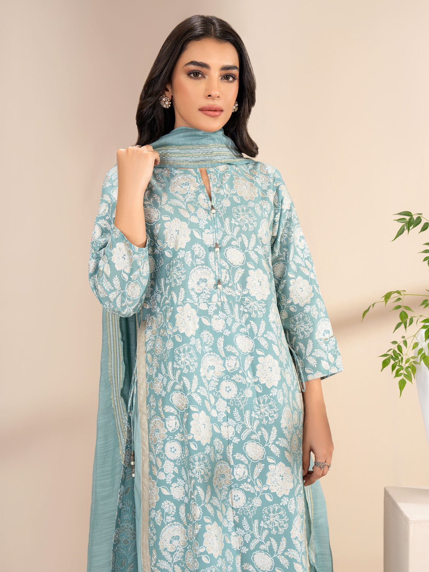 3 Piece Lawn Suit-Paste Print (Unstitched)