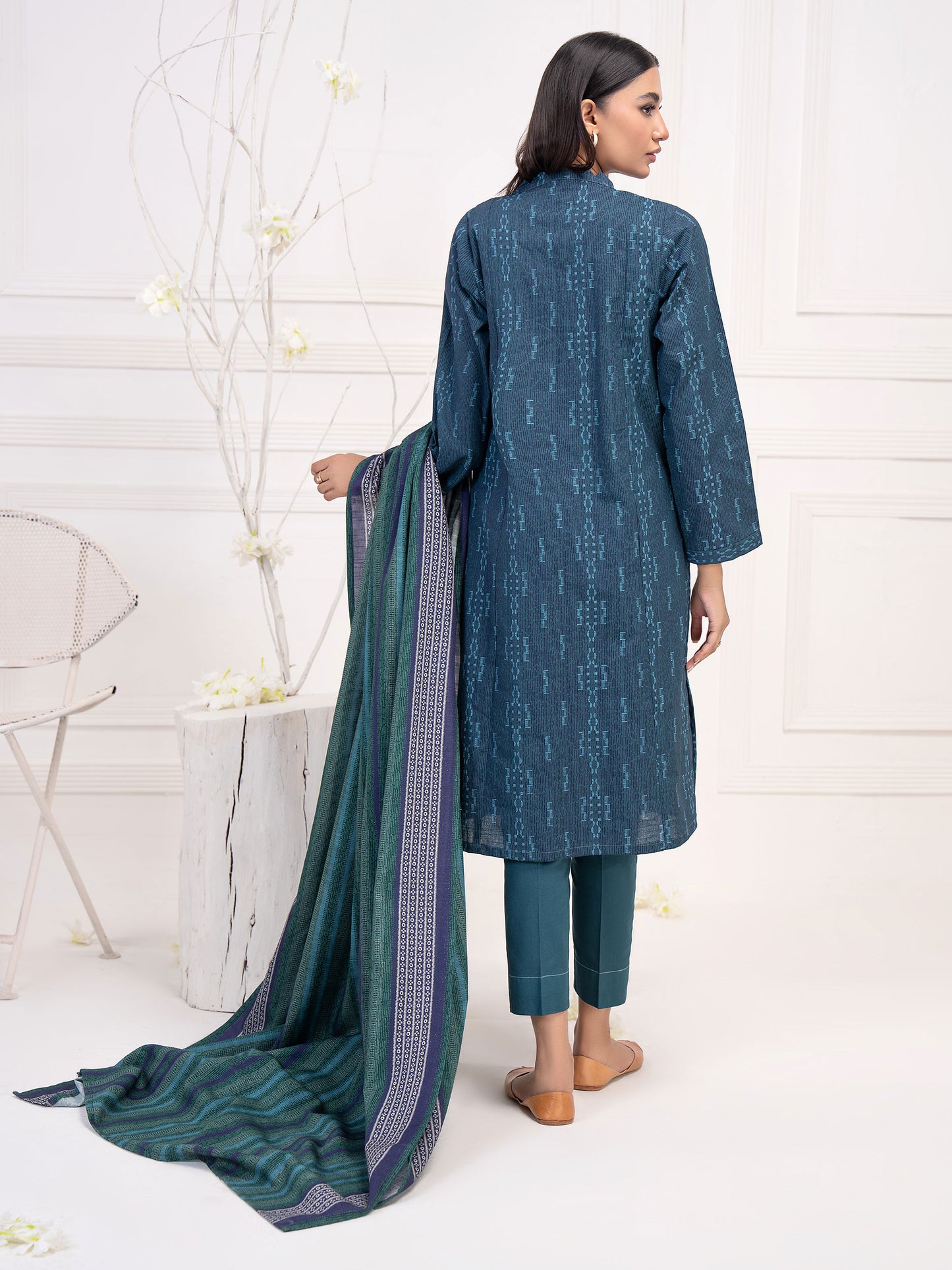 2 Piece Khaddar Suit-Printed(Unstitched)