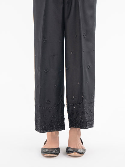 Embroidered Crepe Trouser (Pret)