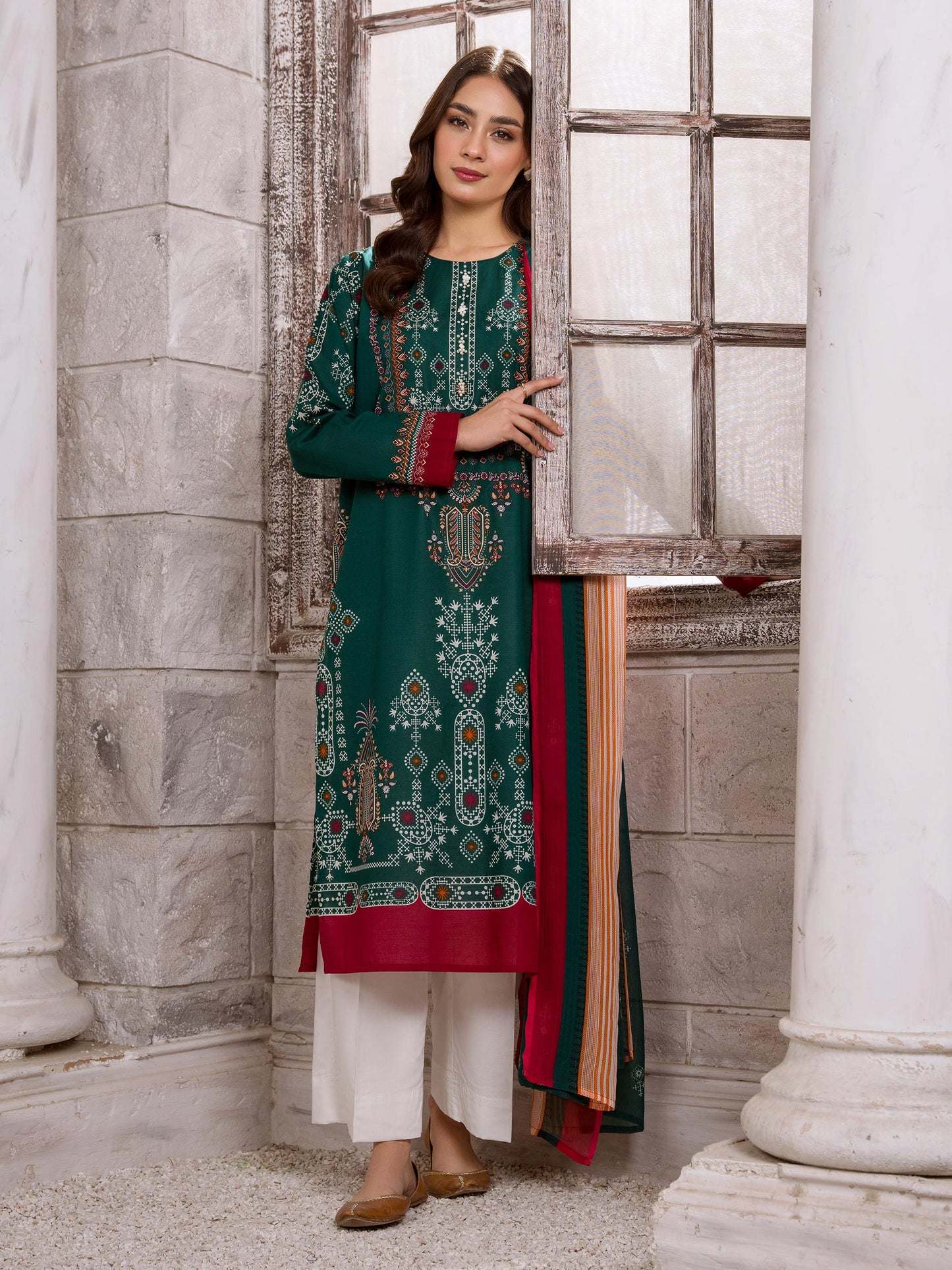 2 Piece Lawn Suit-Paste Print (Unstitched)