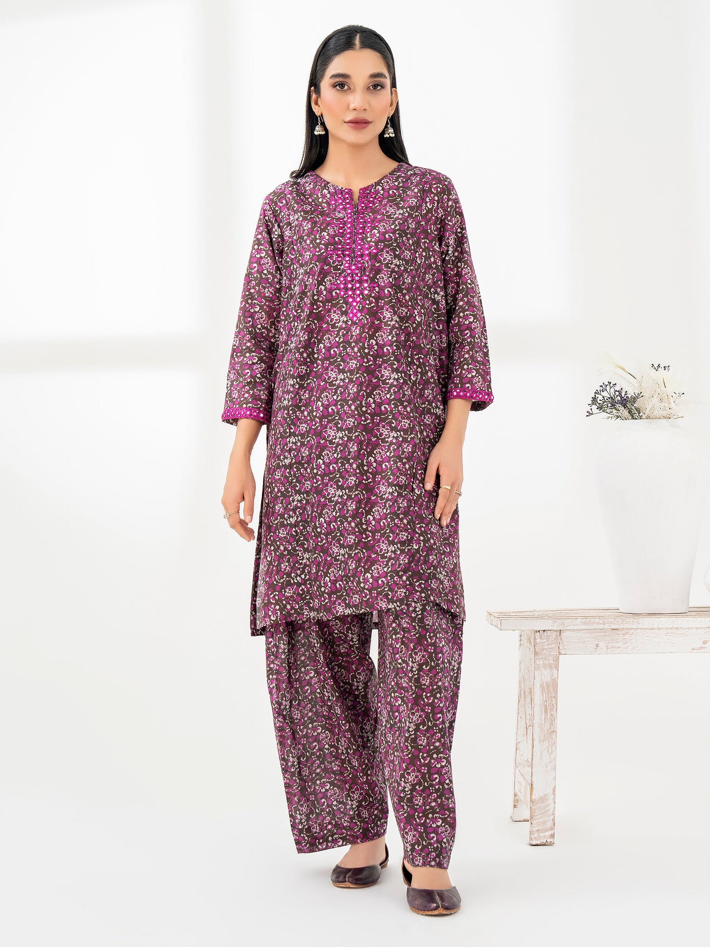 2 Piece Lawn Suit-Embroidered (Pret)