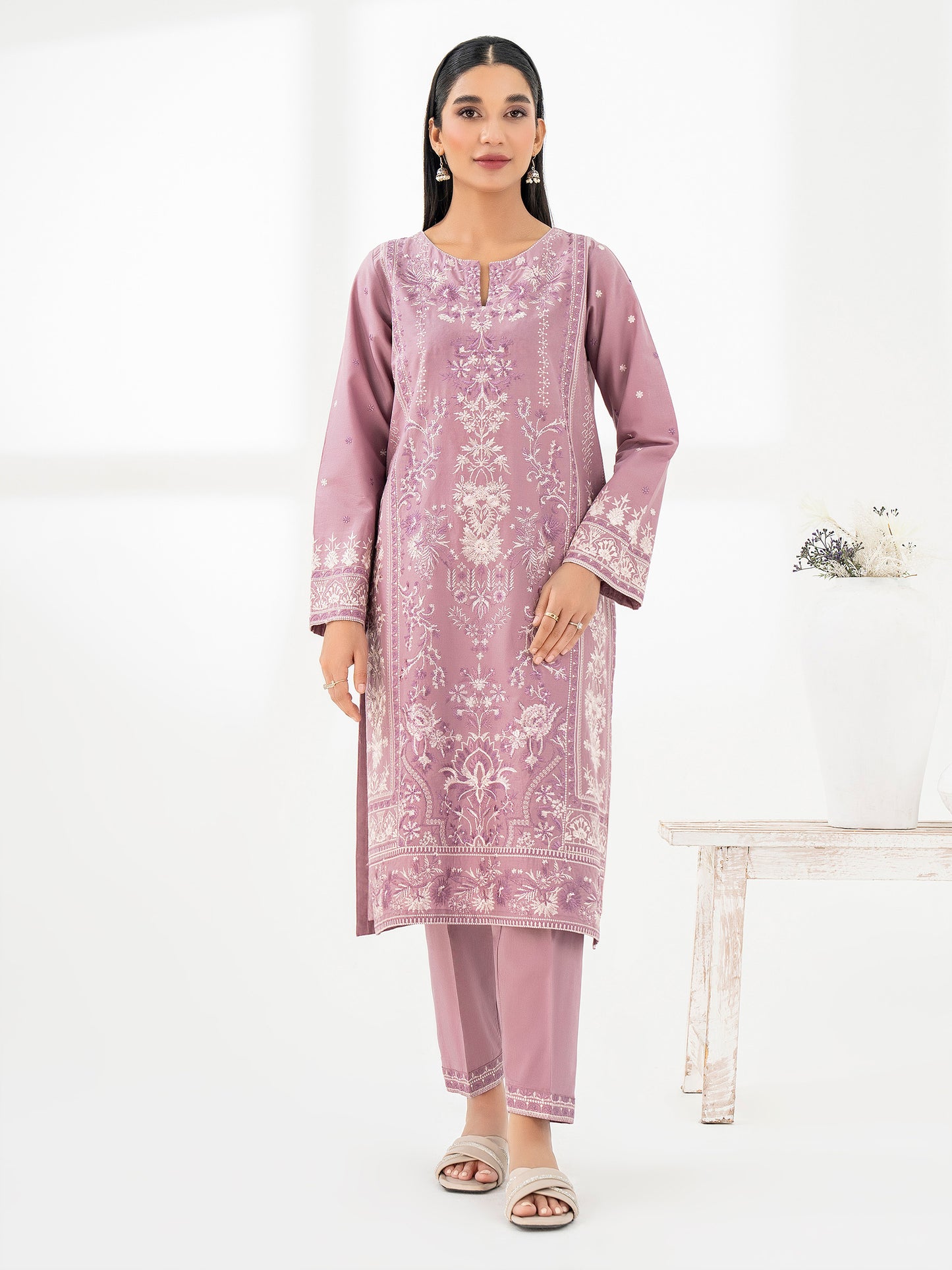 2 Piece Lawn Suit-Embroidered (Pret)