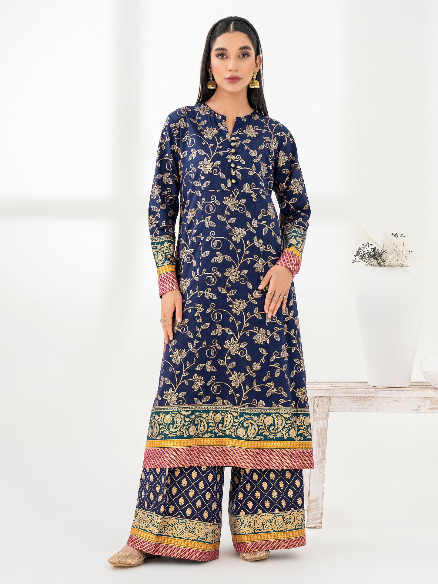 2 Piece Lawn Suit-Paste Print (Pret)