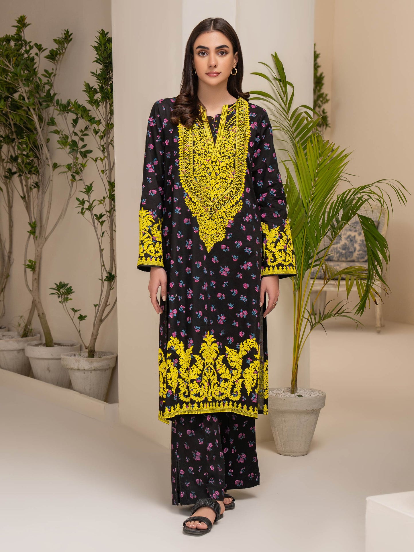 2 Piece Lawn Suit-Paste Print (Unstitched)