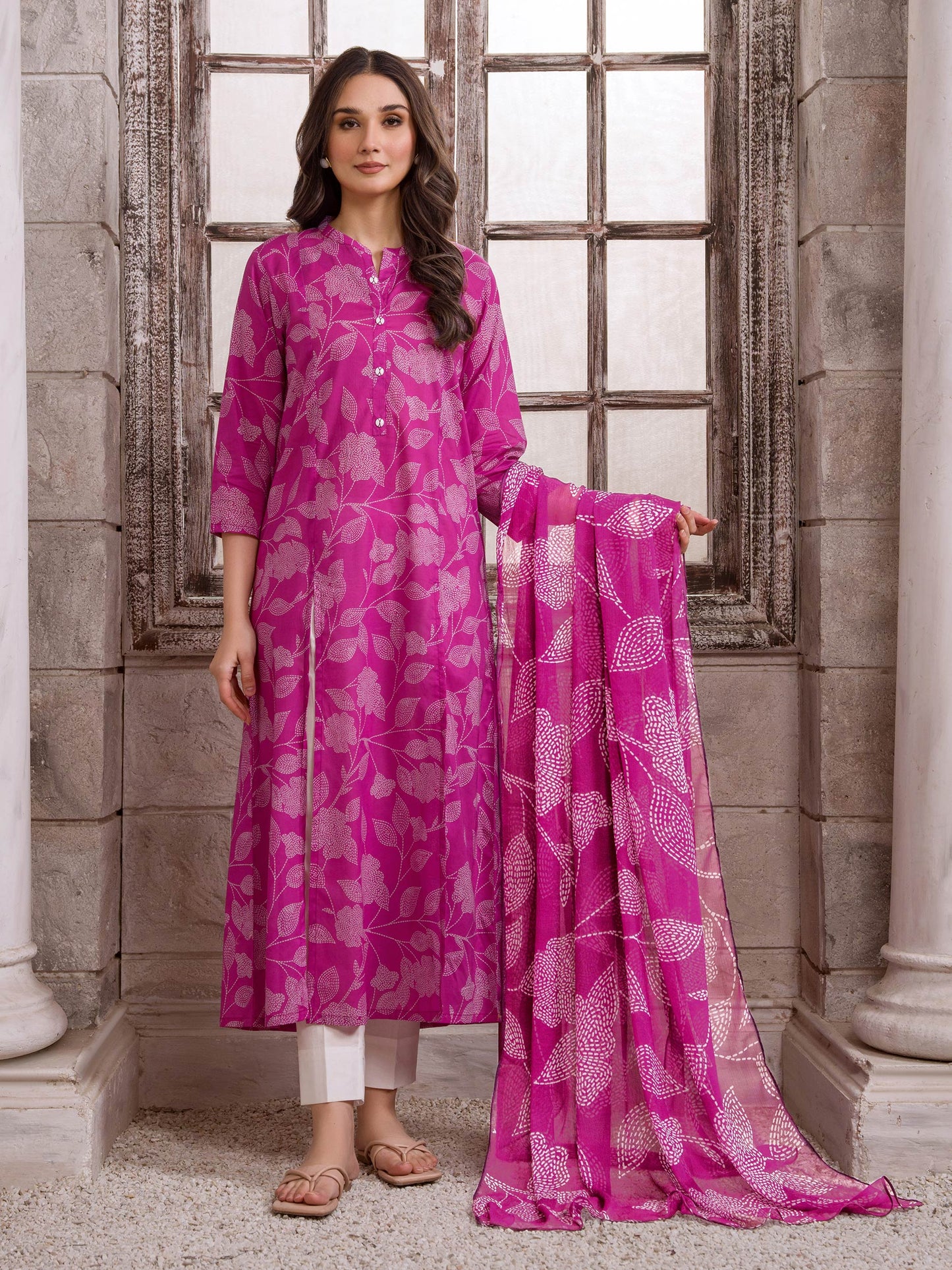 2 Piece Lawn Suit-Printed (Unstitched)